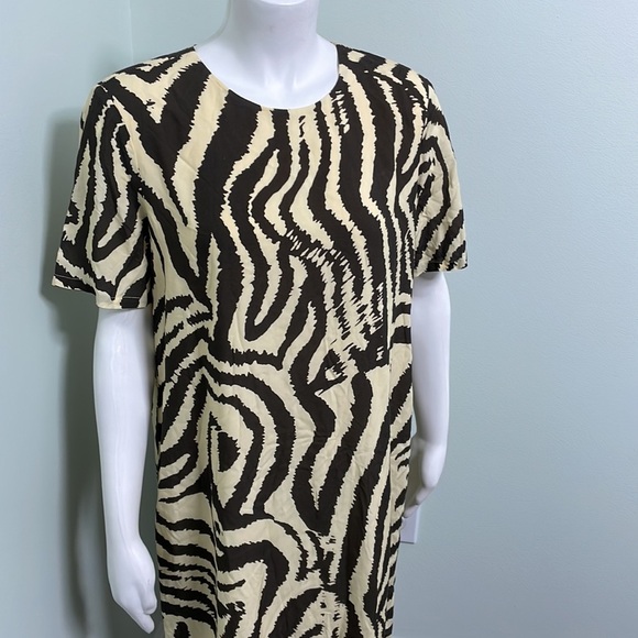 ANTHROPOLOGIE Corey Lynn Calter Zebra Print Midi Dress NEW - Picture 5 of 9